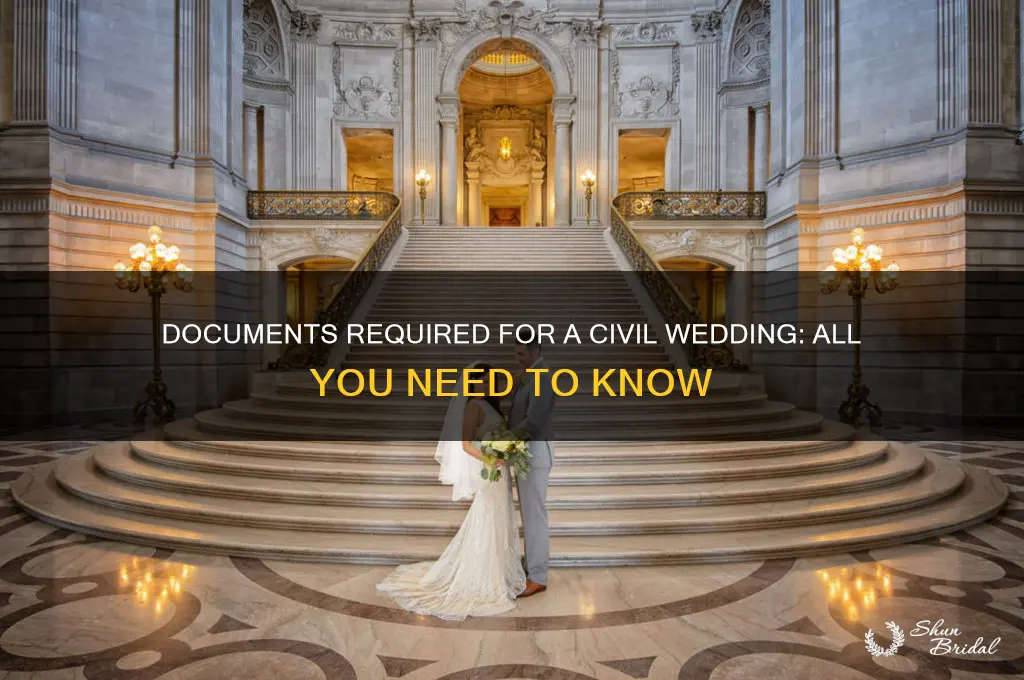 what documents are needed for a civil wedding