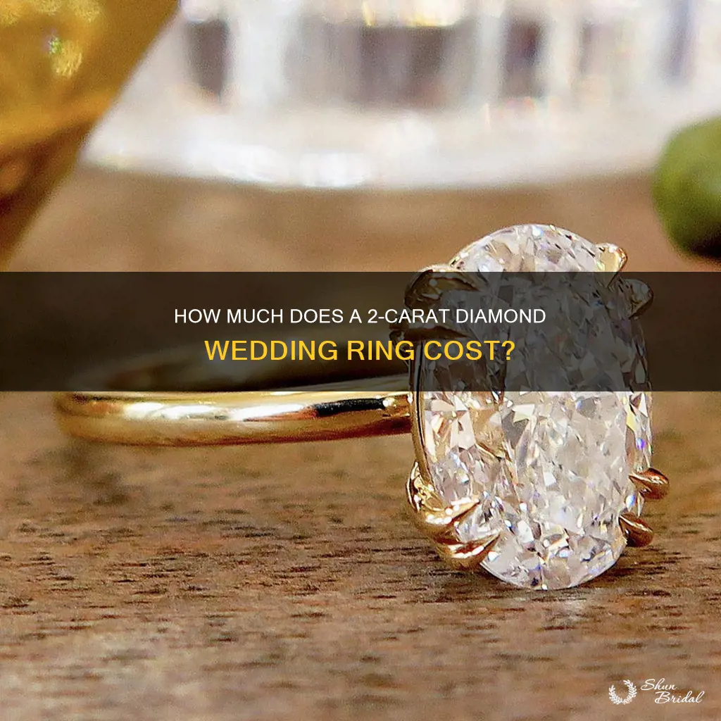 what doea a 2 cartat diamond wedding ring cost