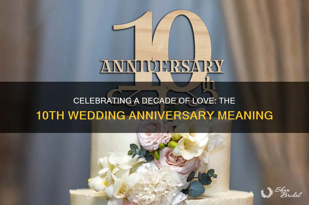 what does 10th wedding anniversary mean