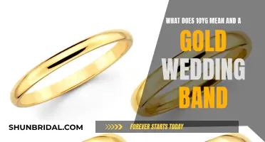 Gold Wedding Bands: 10YG Meaning