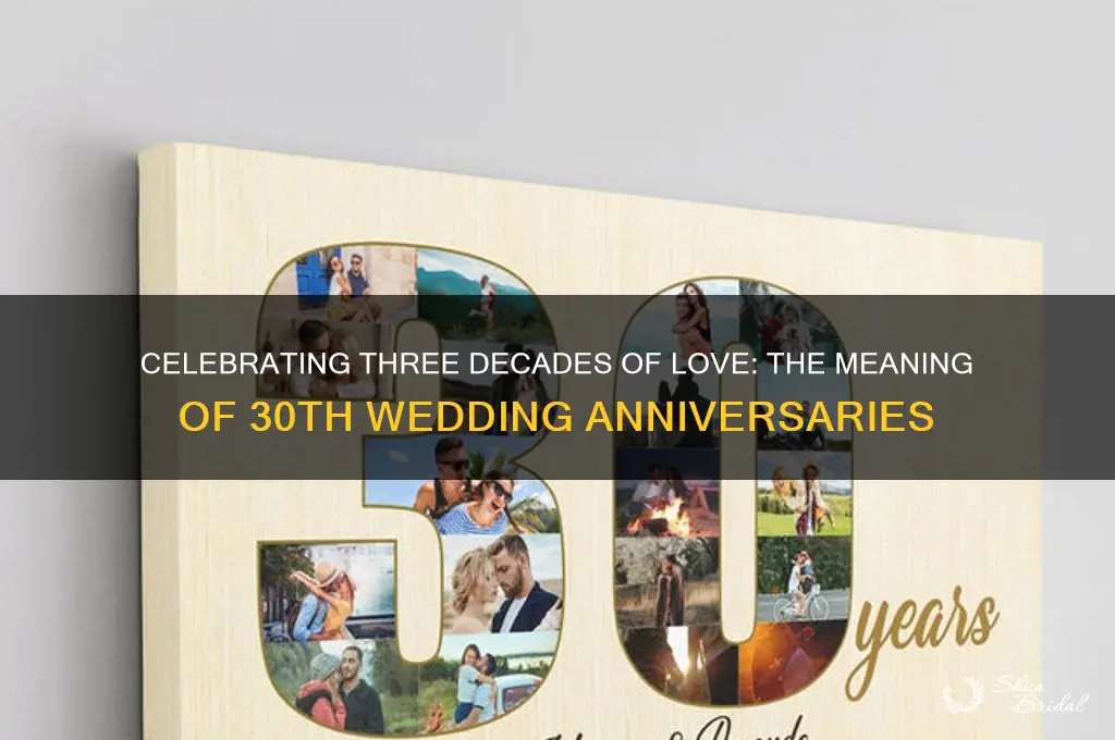 what does 30 wedding anniversary mean