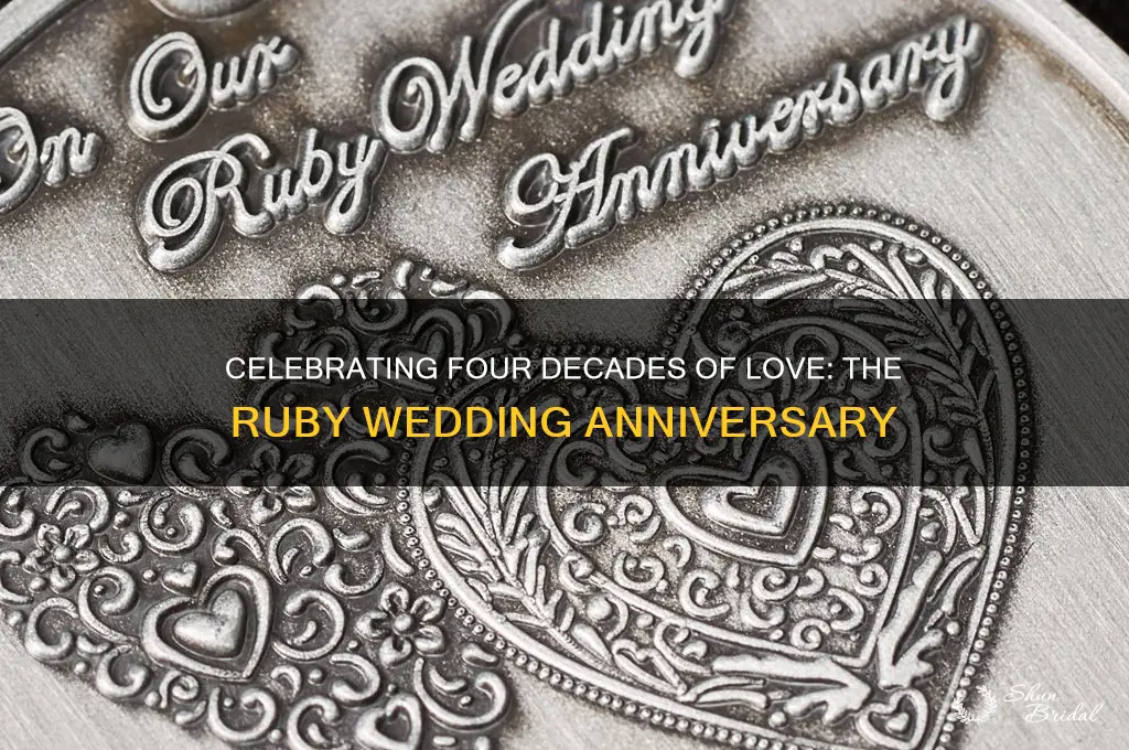 what does 40 year wedding anniversary mean