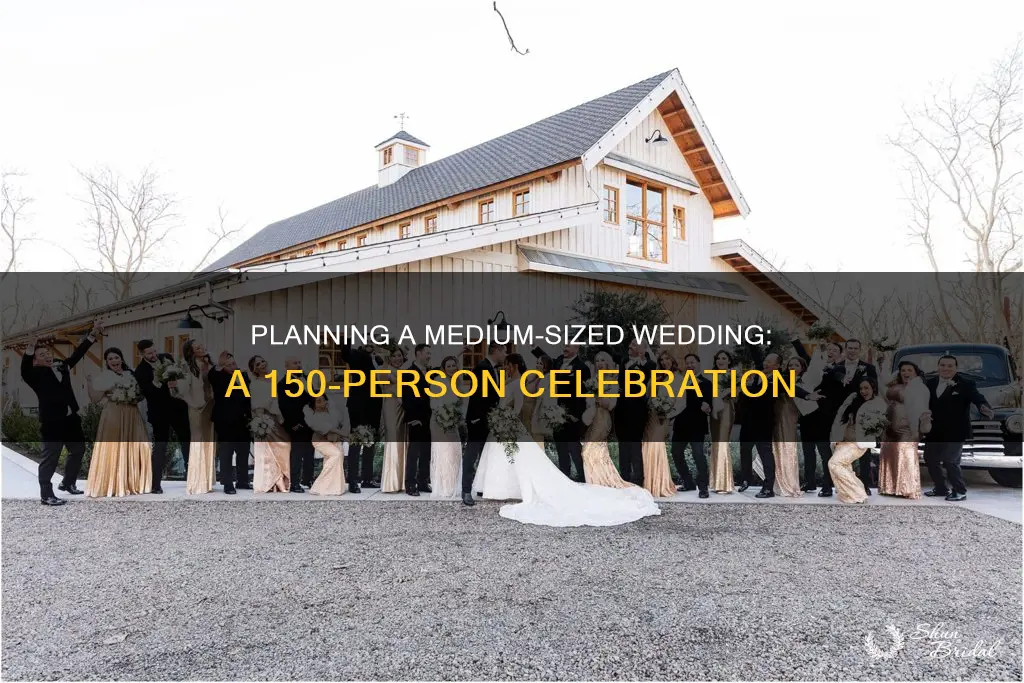 what does a 150 person wedding look like