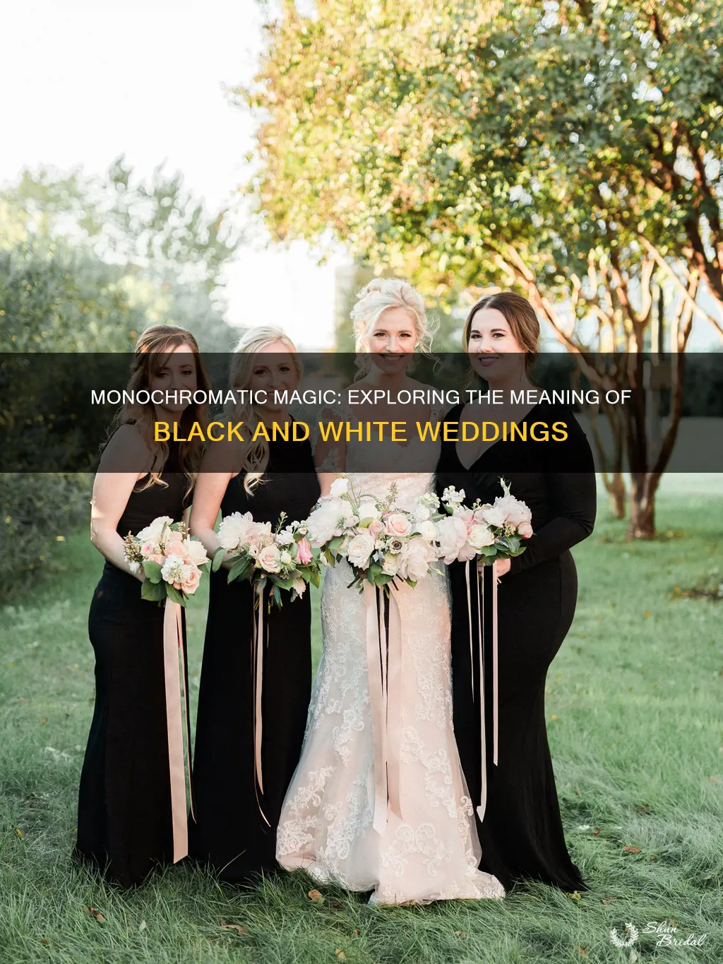 what does a black and white wedding mean