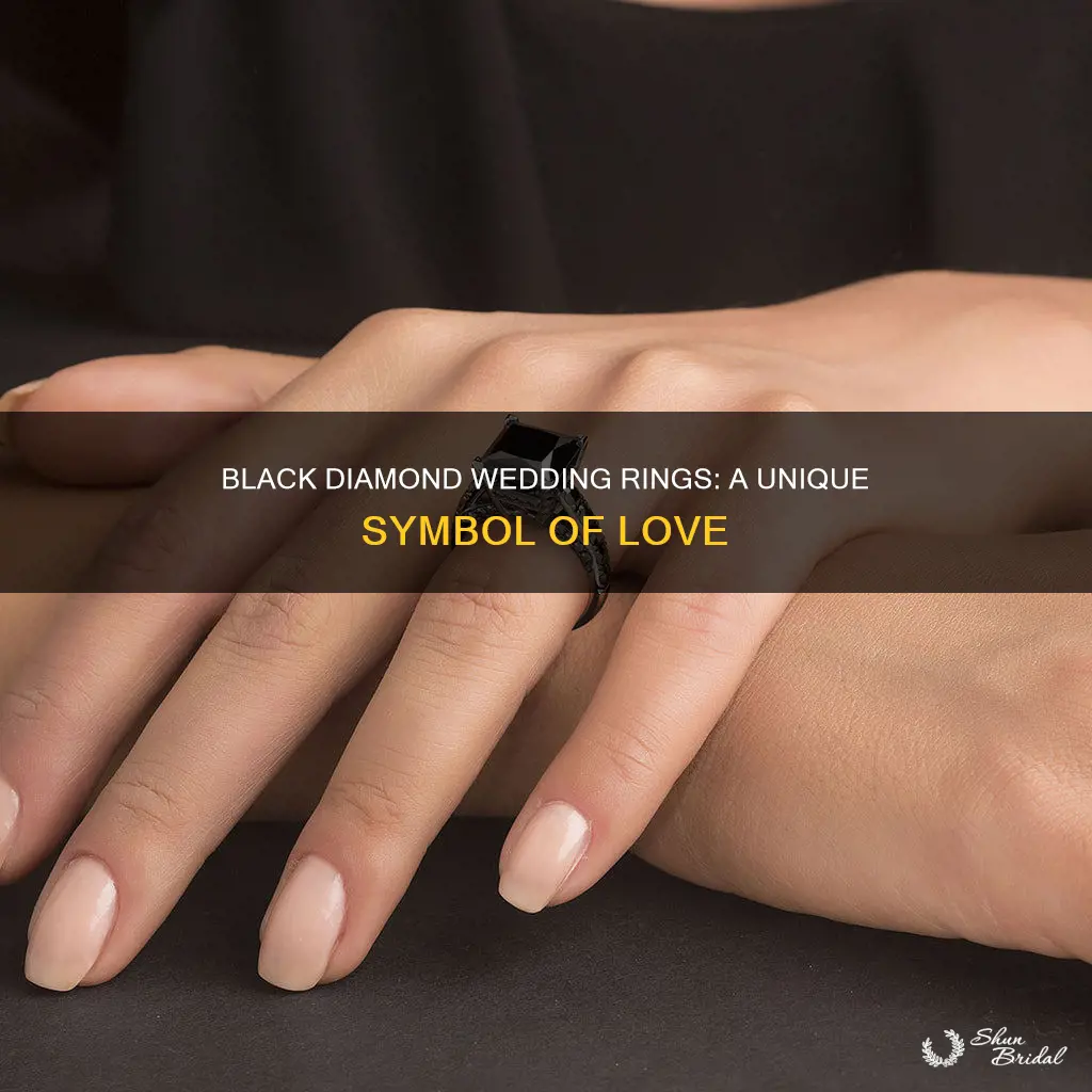 what does a black diamond mean in a wedding ring