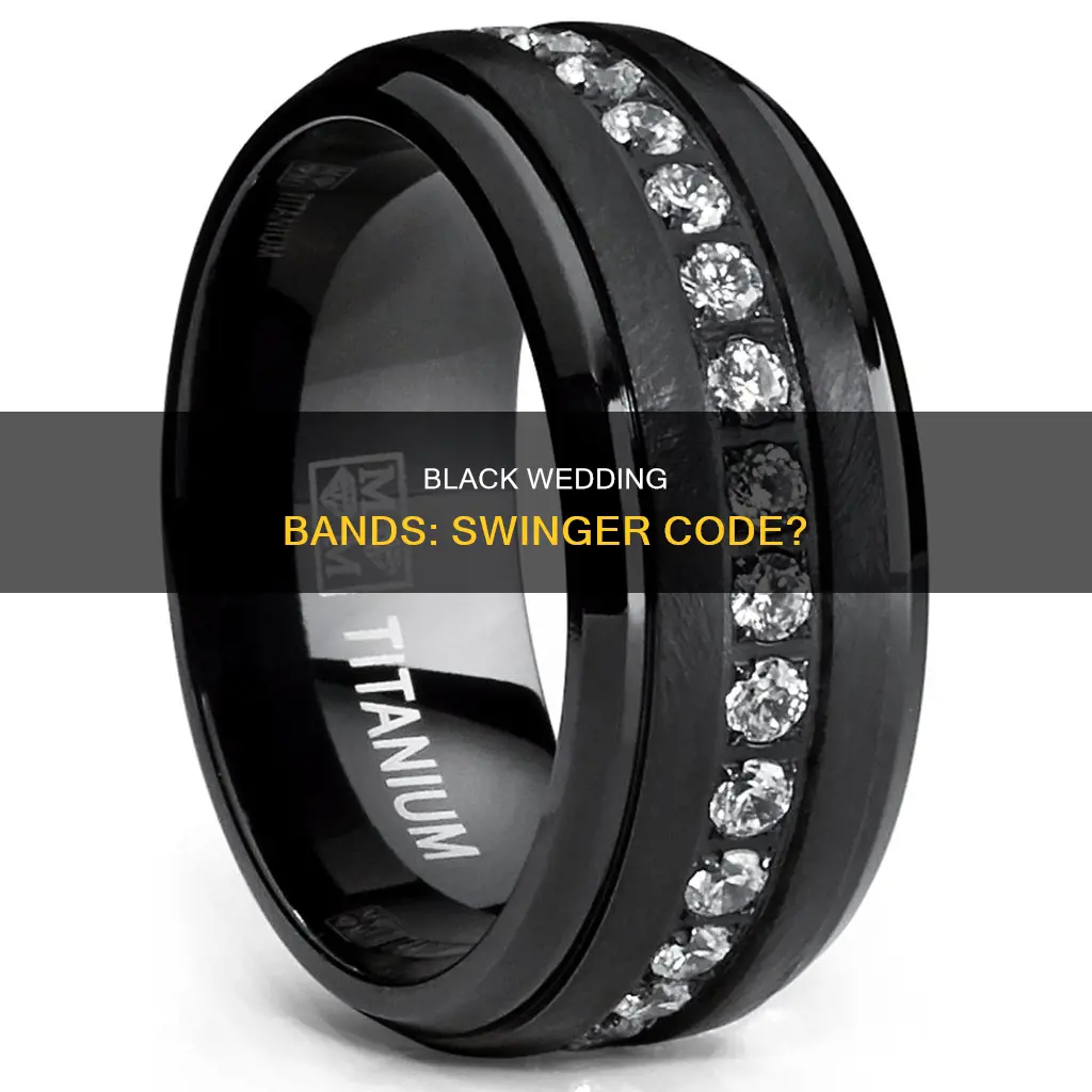 what does a black wedding band represent swingers