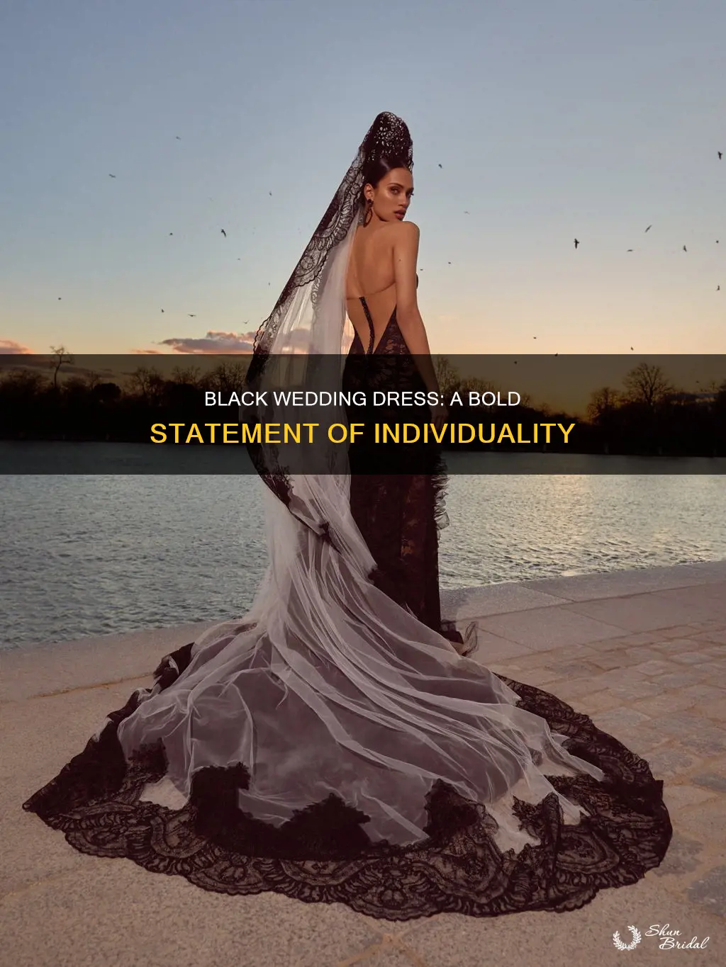 what does a black wedding dress symbolize