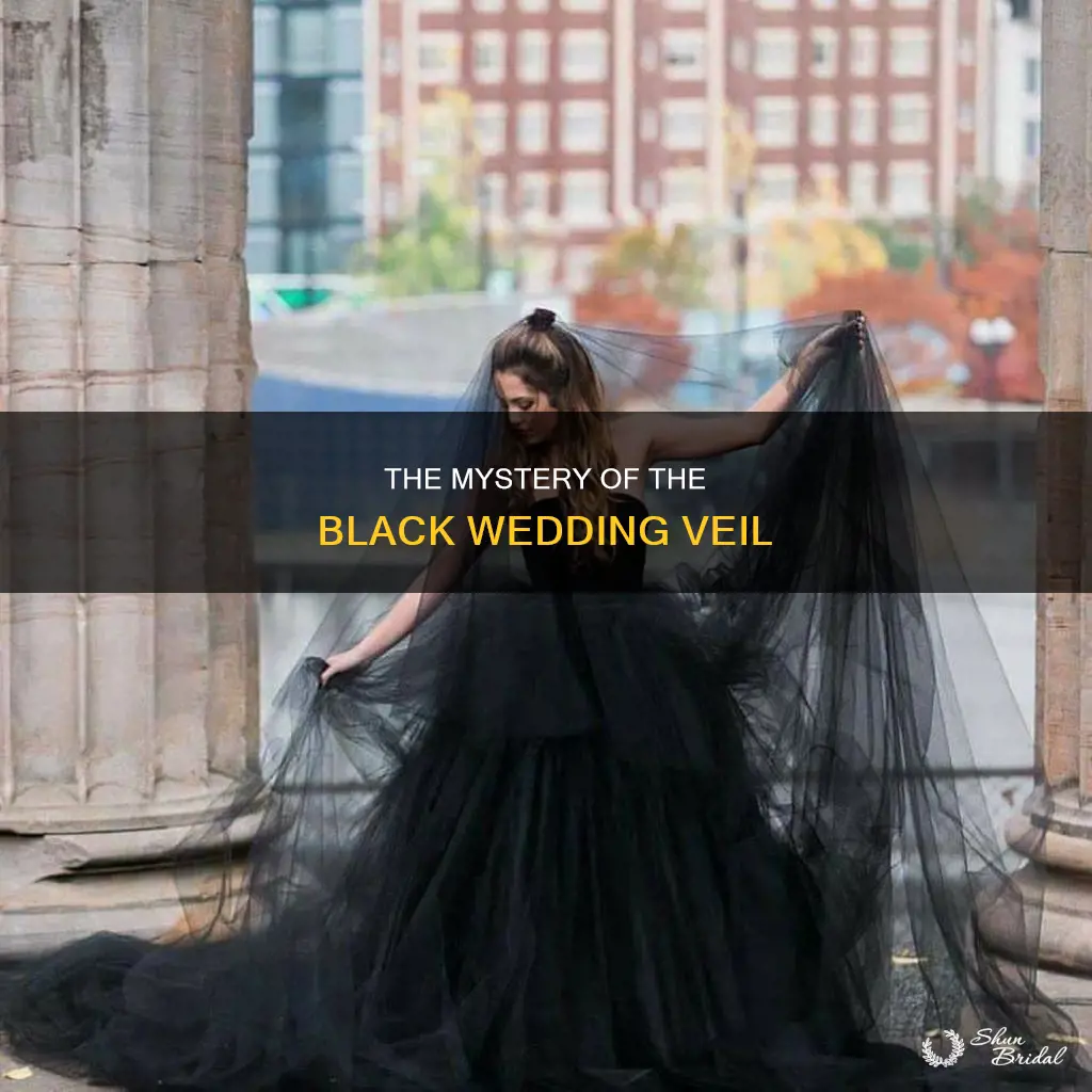 what does a black wedding veil mean