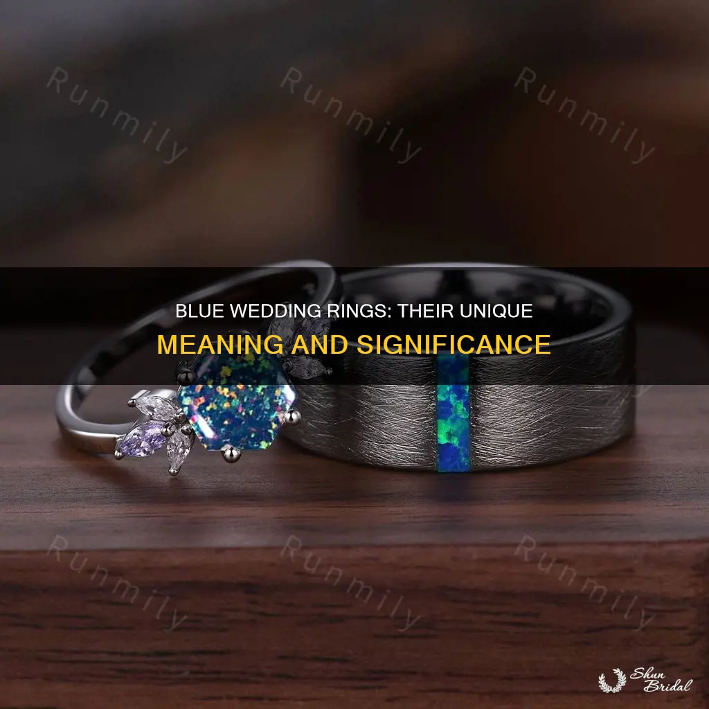 what does a blue wedding ring mean