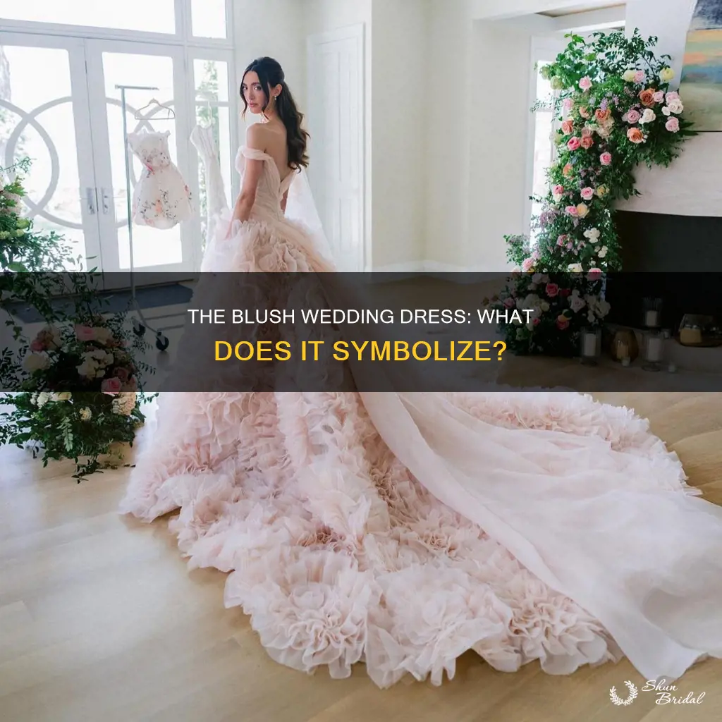 what does a blush wedding dress mean