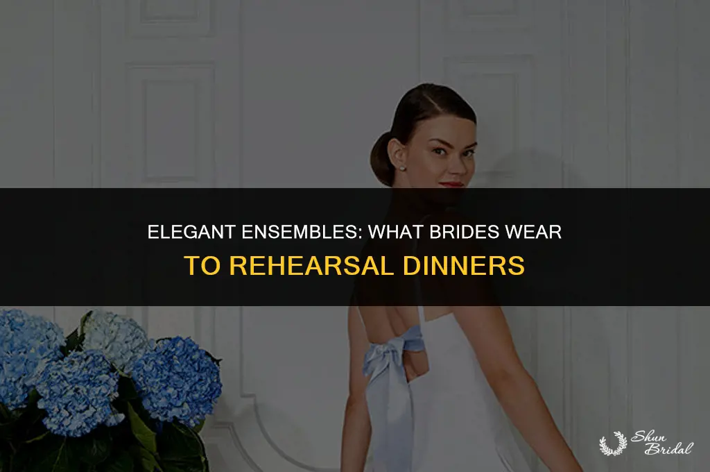 what does a bride wear to rehearsal dinner