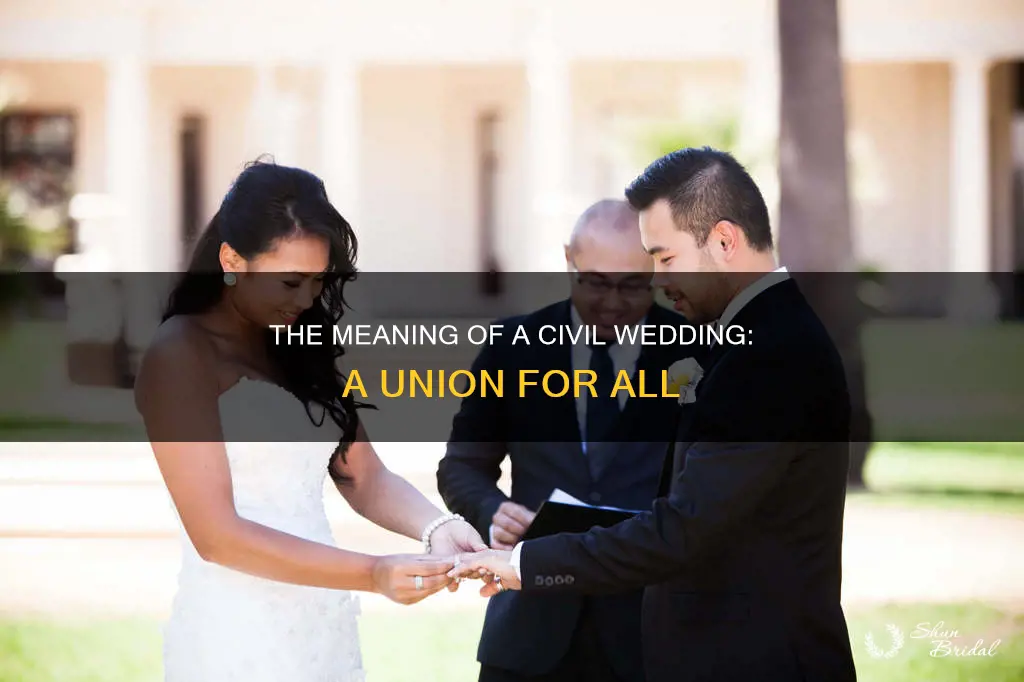 what does a civil wedding mean