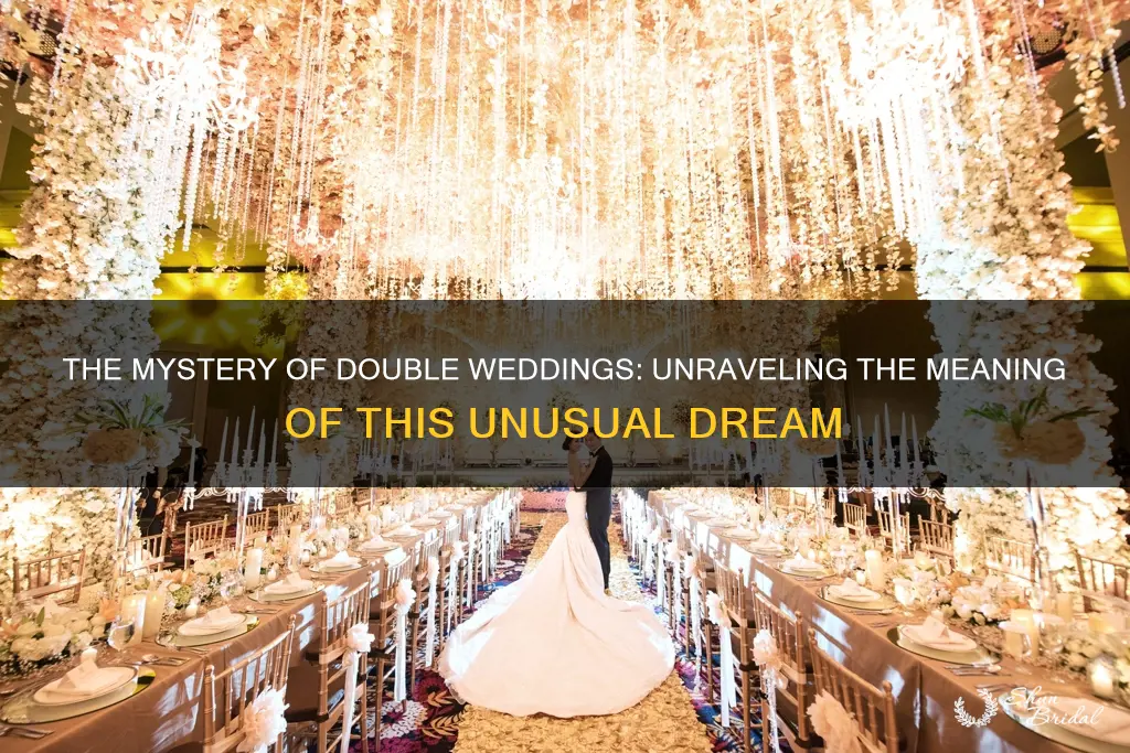 what does a double wedding dream mean