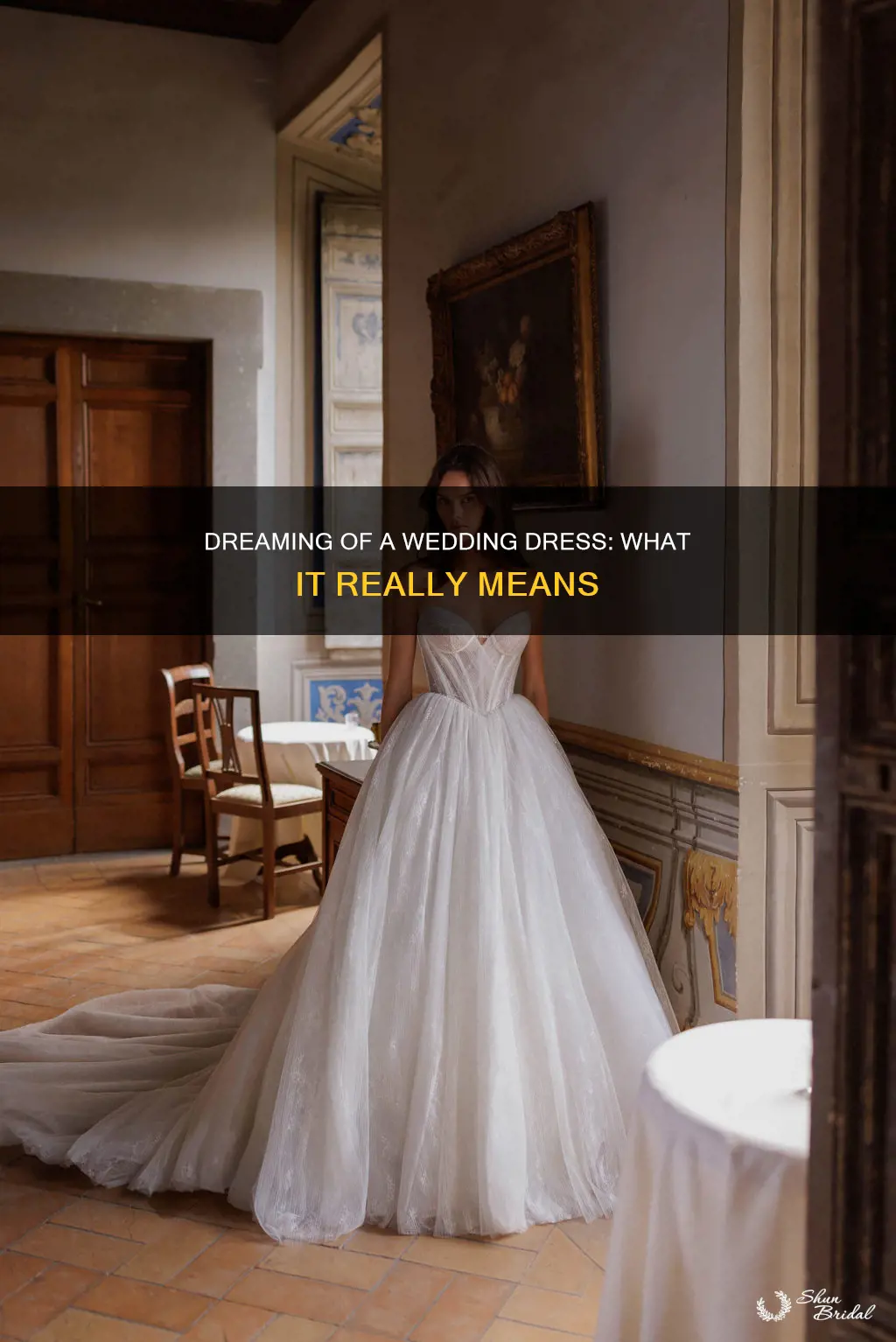what does a dream about wedding dress mean