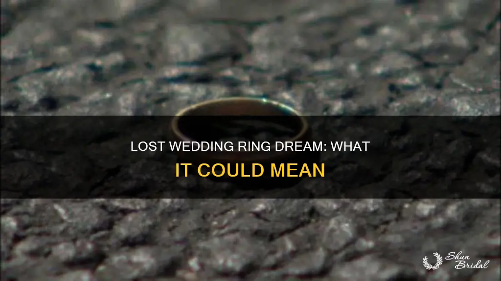 what does a dream of losing your wedding ring symbolize