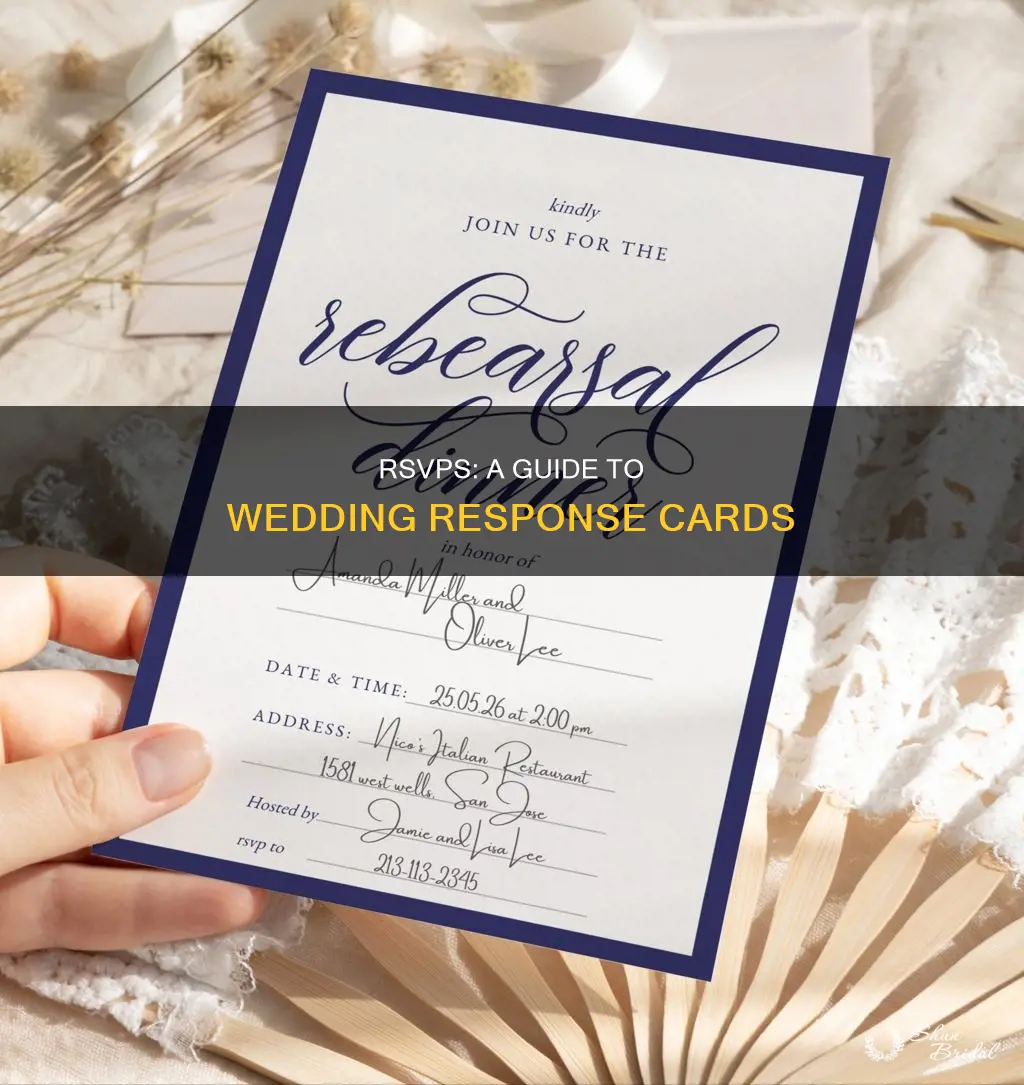 what does a filled out rsvp for wedding look like