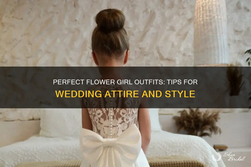 what does a flower girl wear at a wedding
