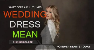 The Meaning of a Fully Lined Wedding Dress