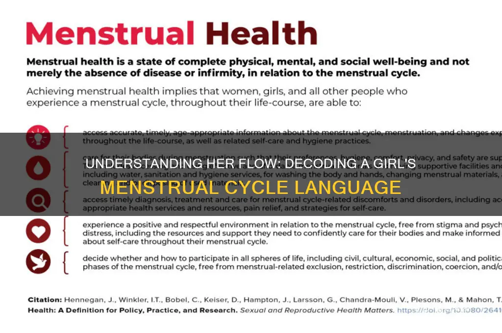 what does a girl mean by her flow