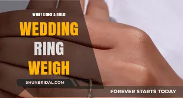 The Weight of Gold Wedding Rings