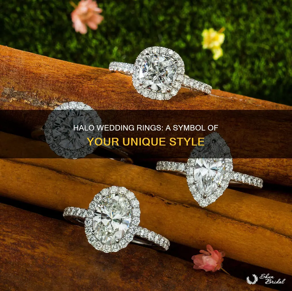 what does a halo wedding ring say about you