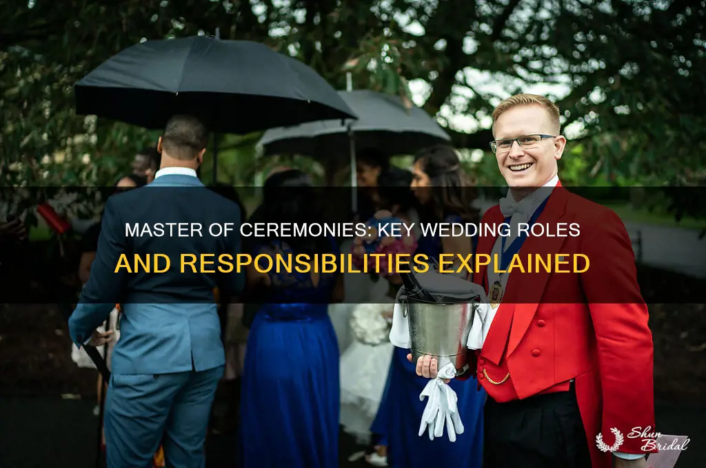 what does a master of ceremonies at a wedding do