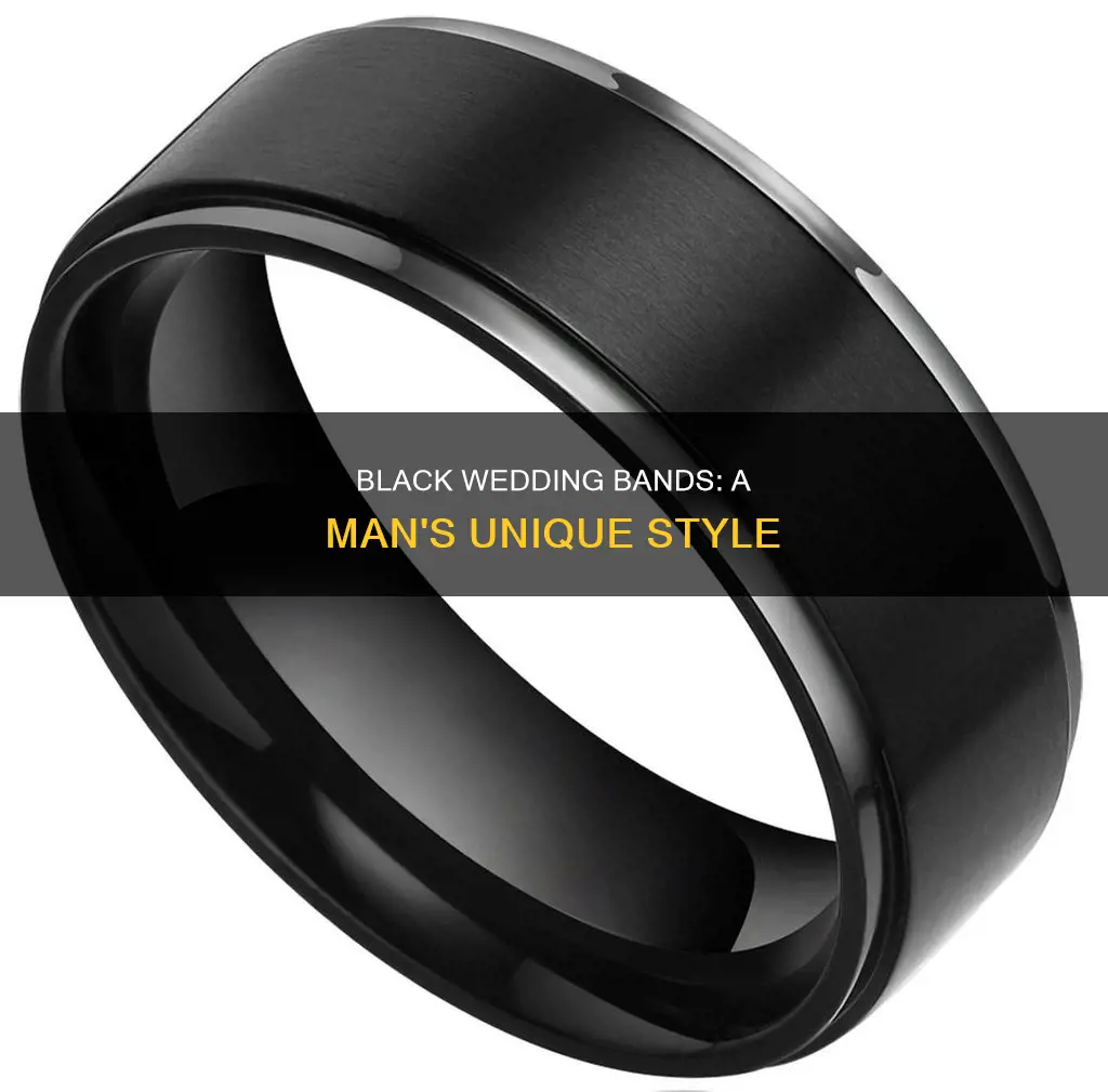 what does a mens black wedding band mean