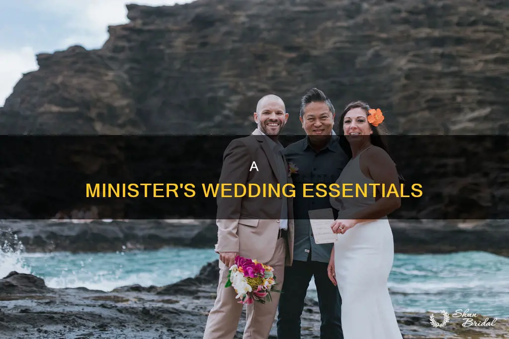 what does a minister need to provide at a wedding