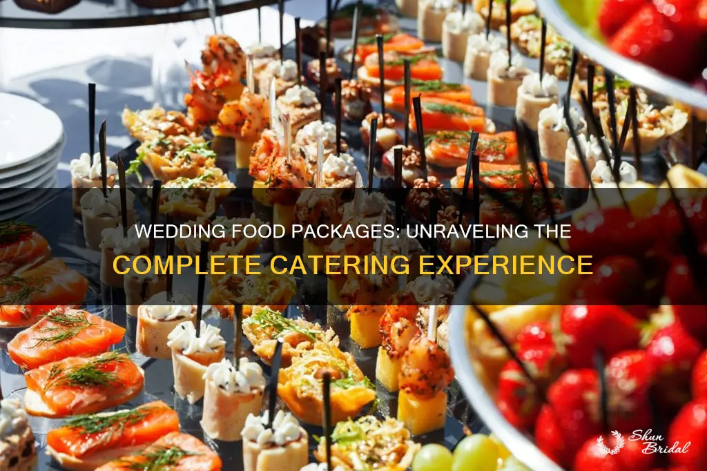 what does a package mean for wedding food