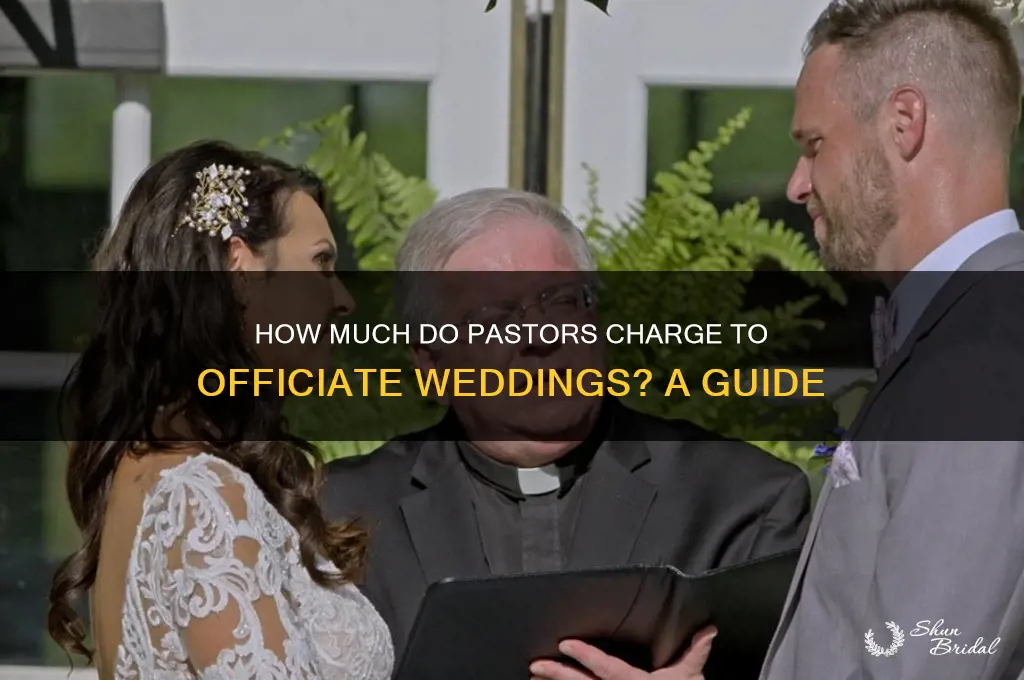 what does a pastor usually charge to officiate a wedding