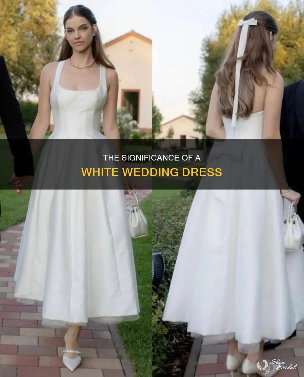 what does a pure white wedding dress mean