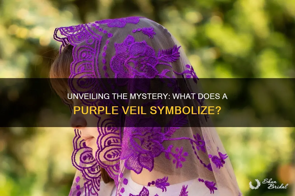 what does a purple veil mean