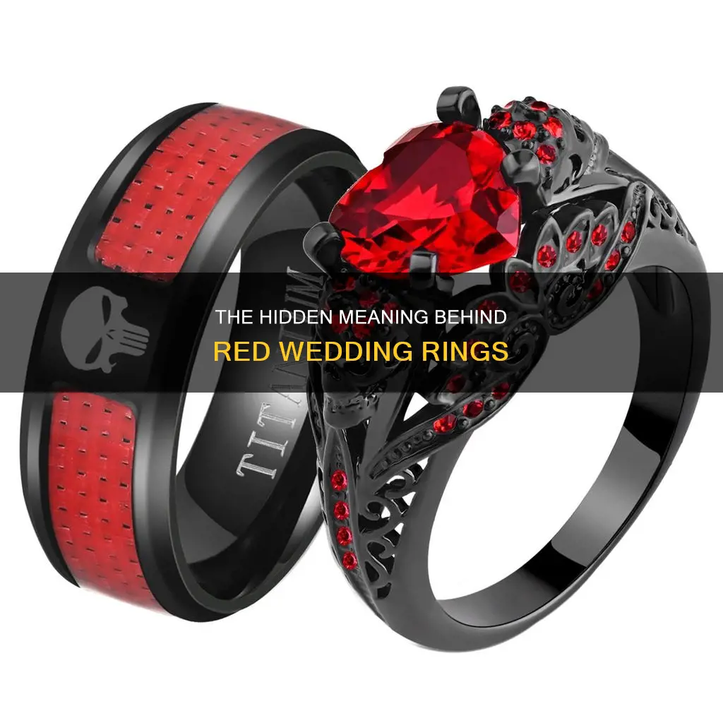what does a red wedding ring mean