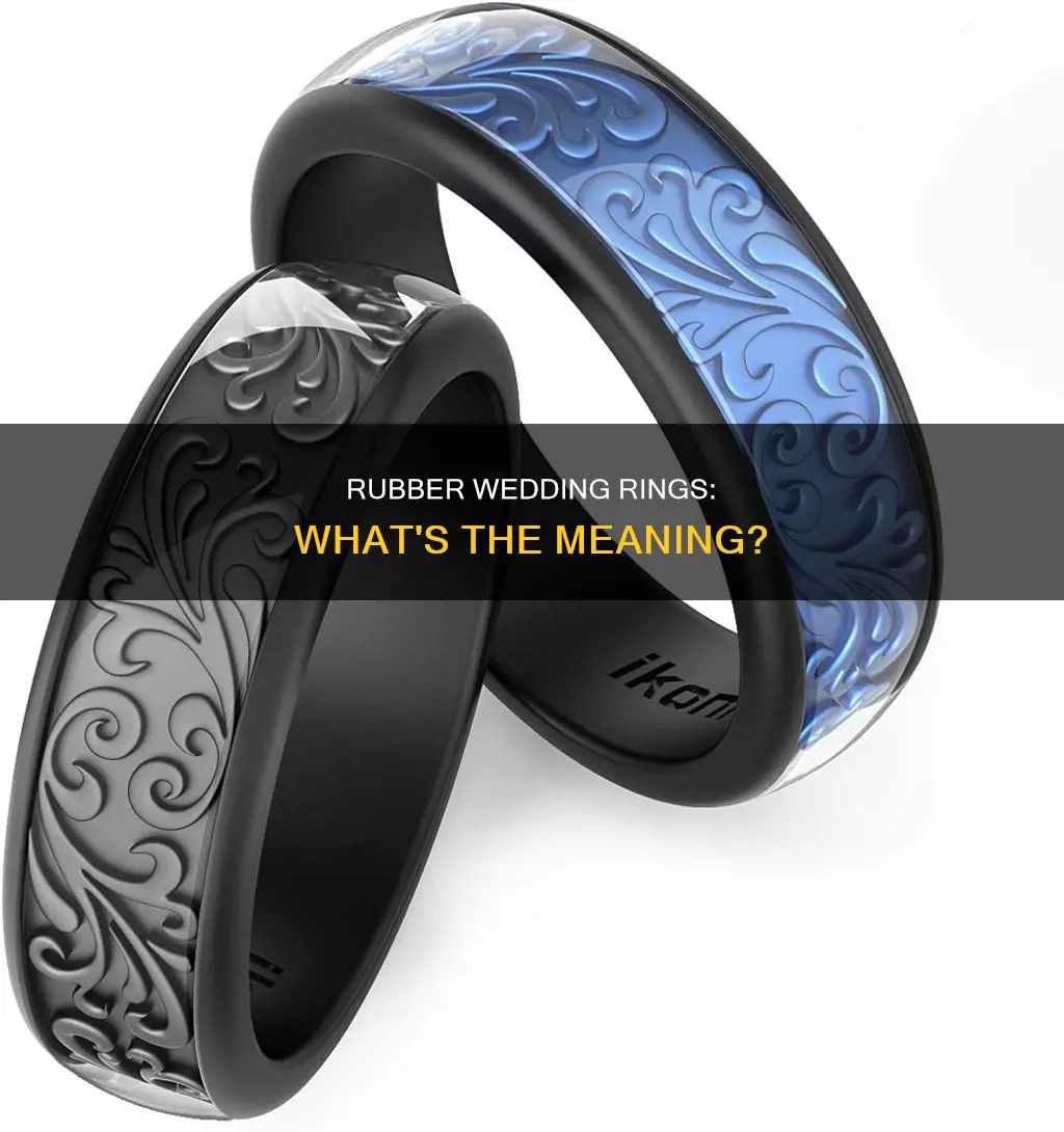 what does a rubber wedding ring mean
