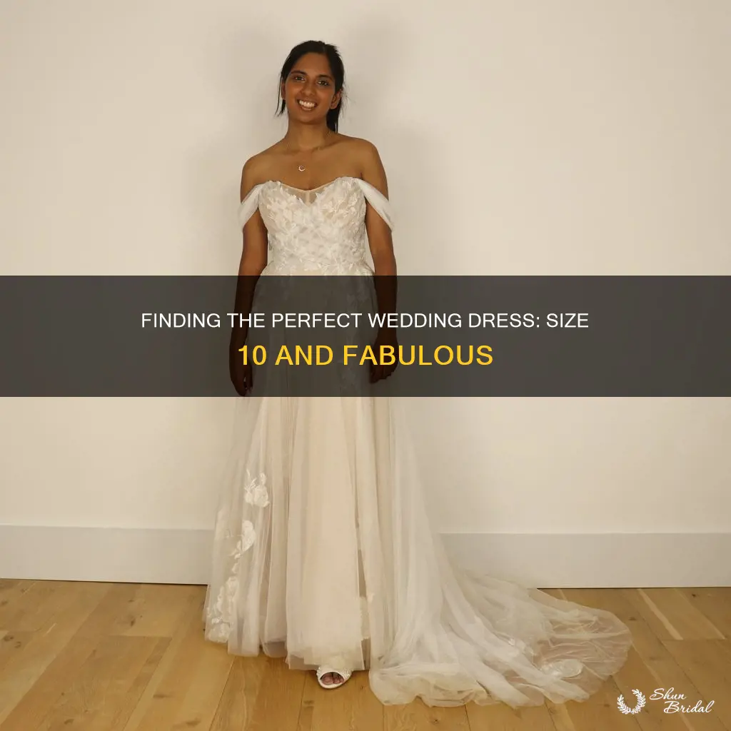 what does a size 10 wedding dress look like