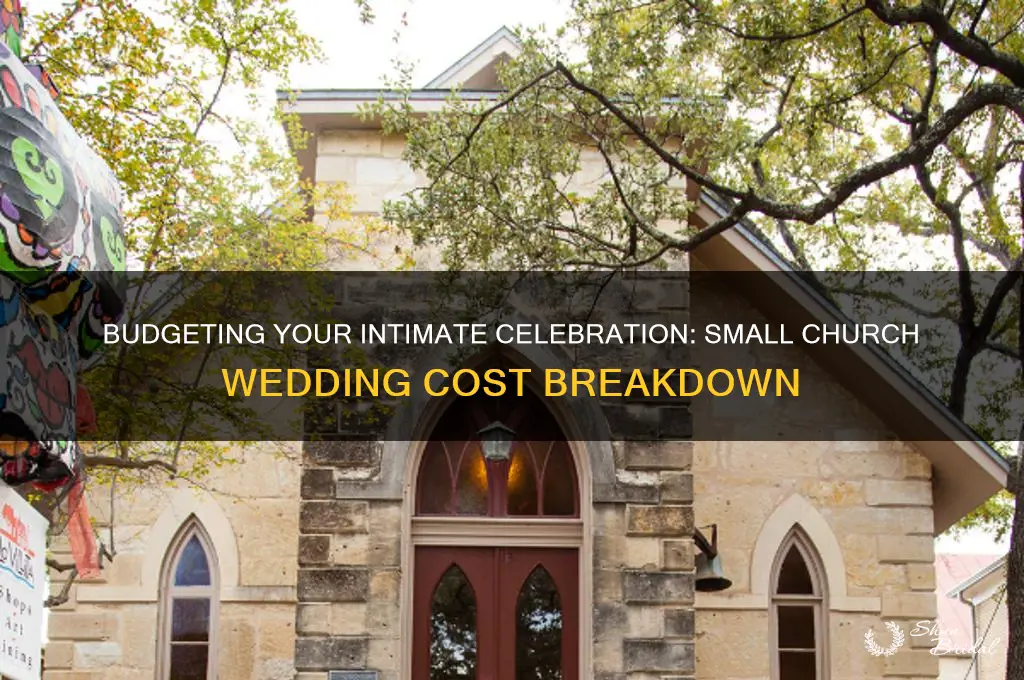 what does a small church wedding cost
