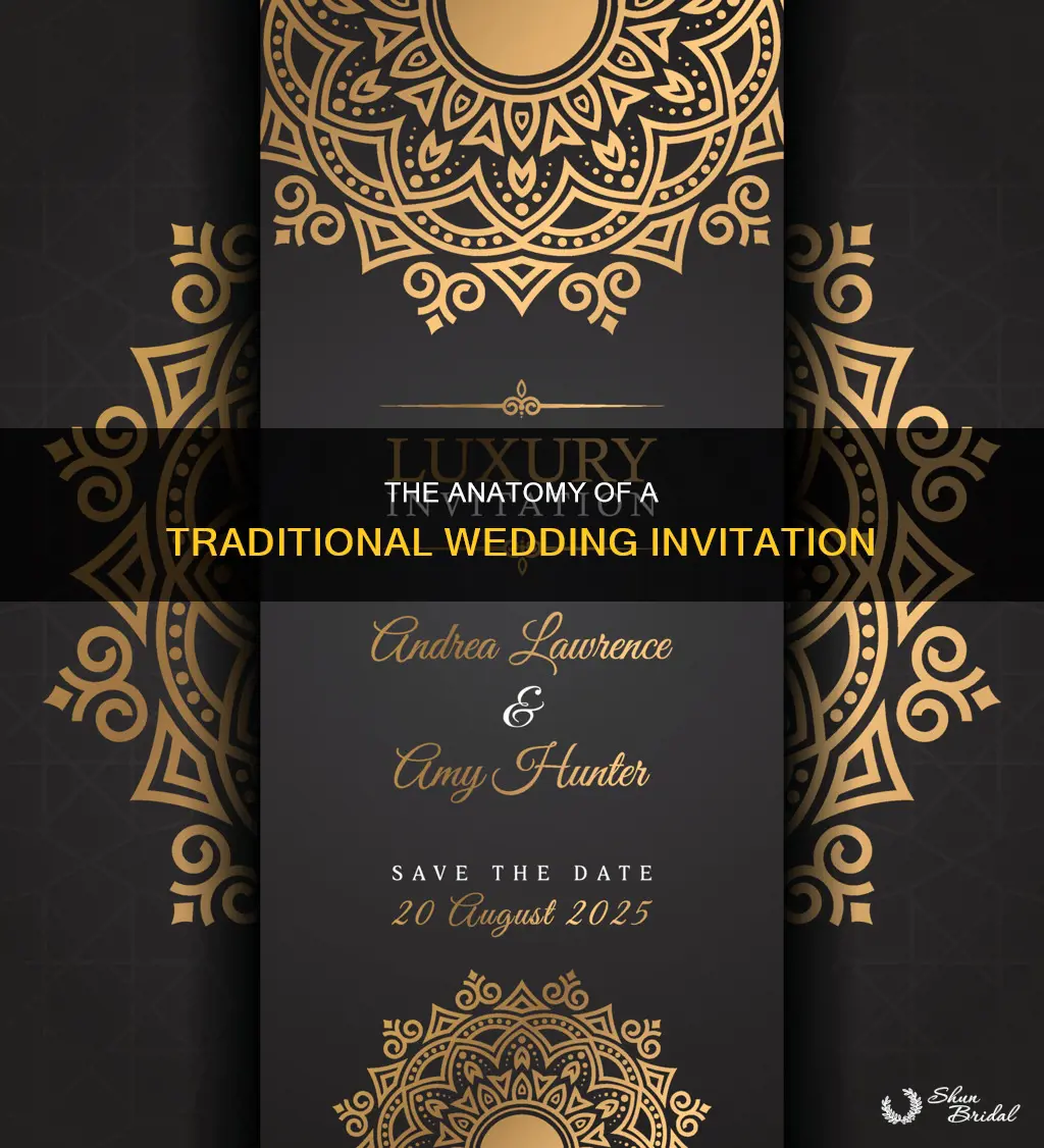 what does a traditional wedding invitation say