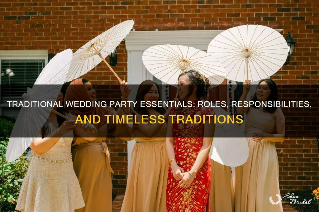 what does a traditional wedding party consist of