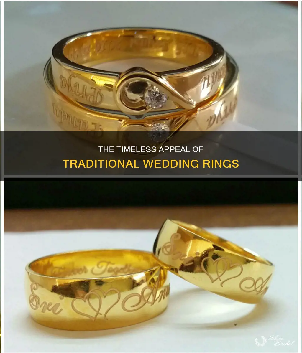 what does a traditional wedding ring look like