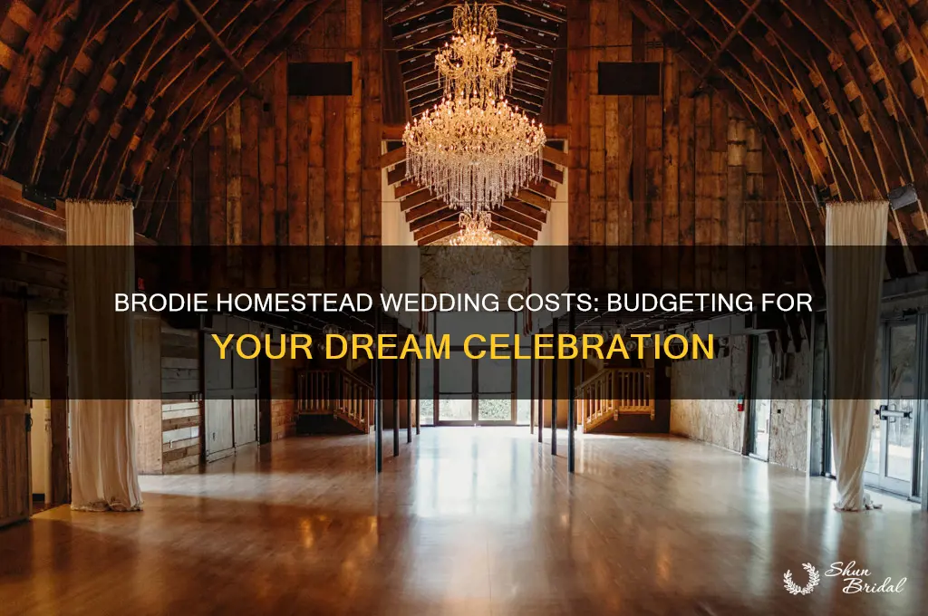 what does a wedding cost at brodie homestead