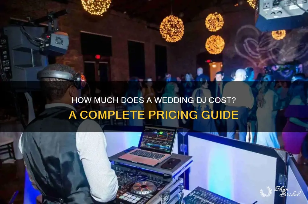 what does a wedding dj cost