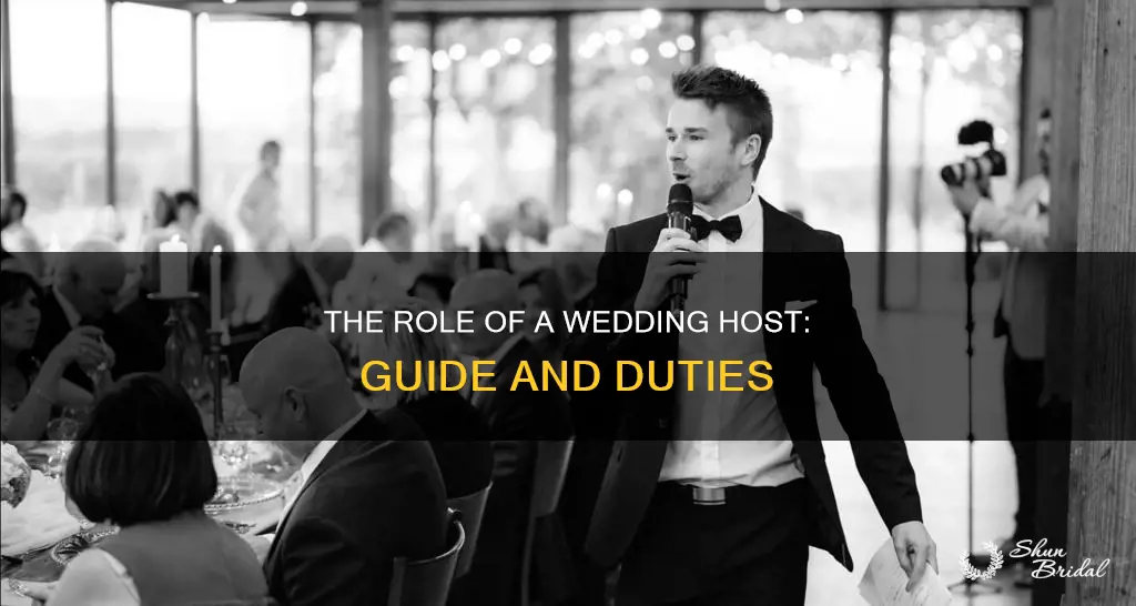 what does a wedding host do