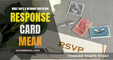 Understanding Wedding Invitation Response Cards and Their Meanings