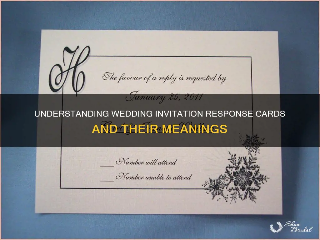 what does a wedding invitation response card mean