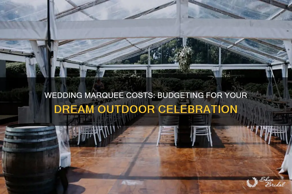 what does a wedding marquee cost