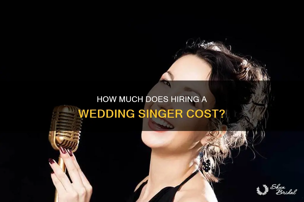 what does a wedding singer cost