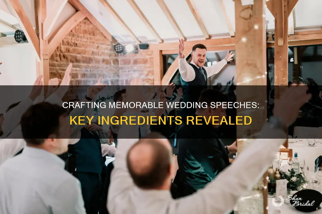 what does a wedding speech need to include