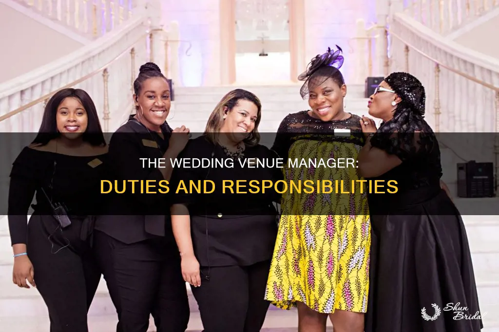 what does a wedding venue manager do