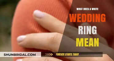 The Significance of Wearing a White Wedding Ring