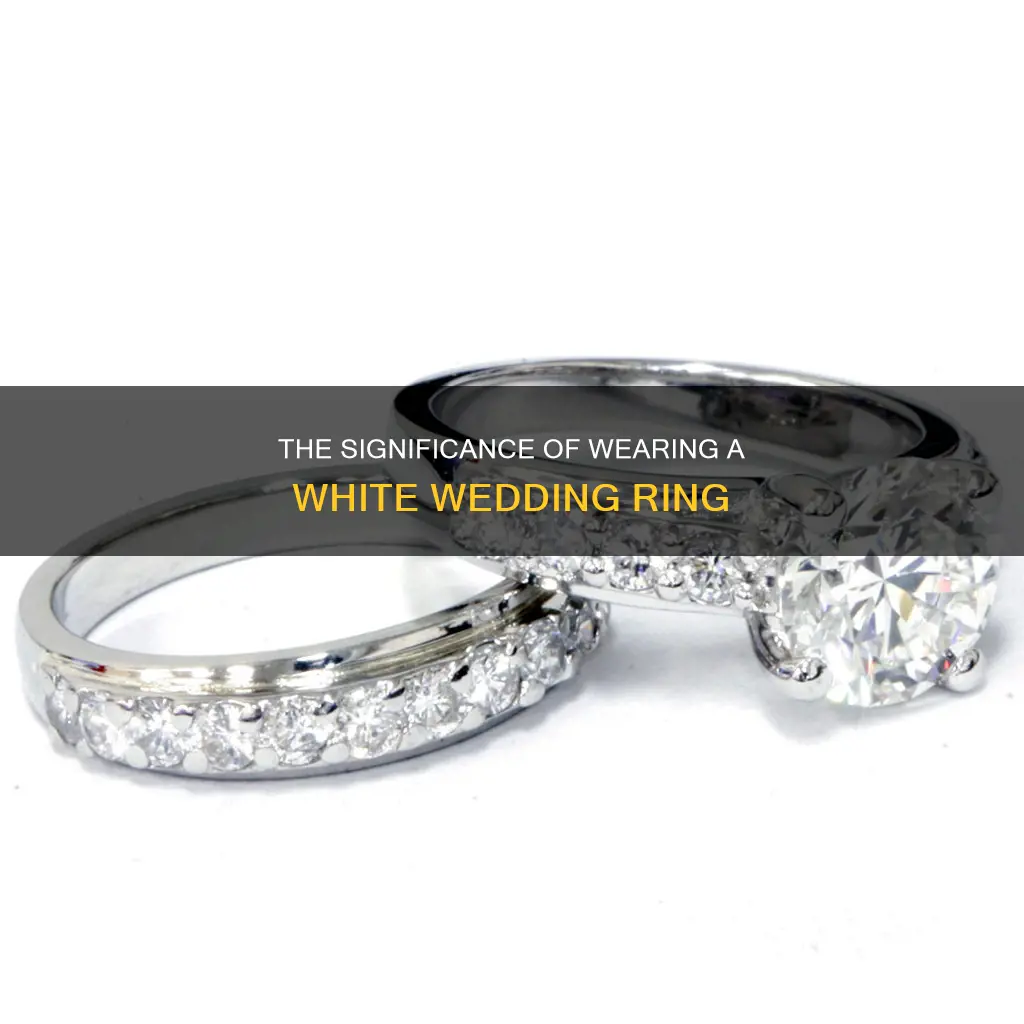 what does a white wedding ring mean